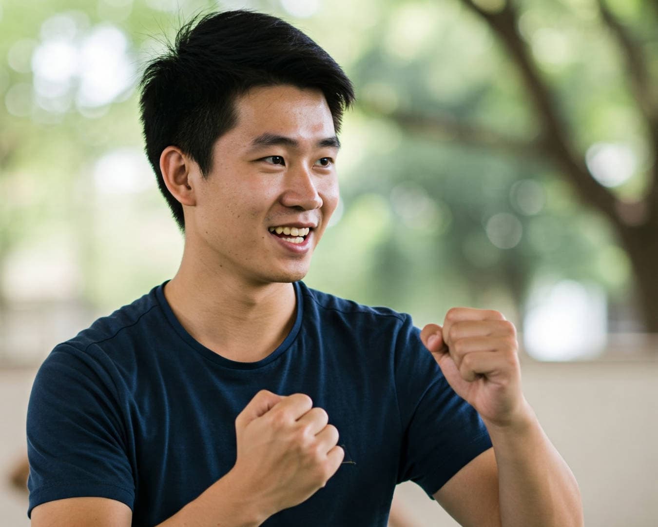 A Choy Lee Fut Kung Fu Online Student Learning from MyKungFu.cloud
